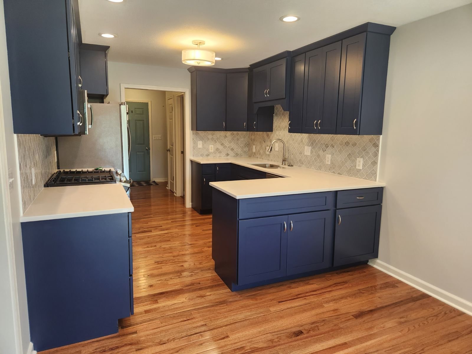 Custom Cabinets in Kitchen Remodel by True Craft Remodelers