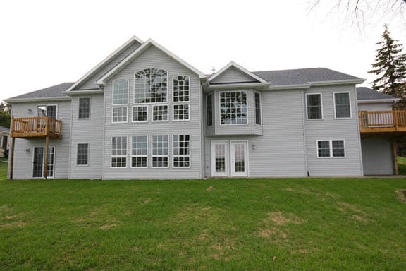 exterior of lake house remodel in Central Illinois by True Craft Remodelers