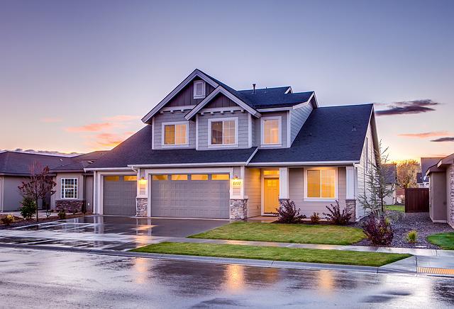 exterior of home with garage and tree and garage